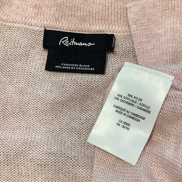 Reitmans Cashmere blend pink sweater Large 38 bust Excellent condition - Picture 11 of 11